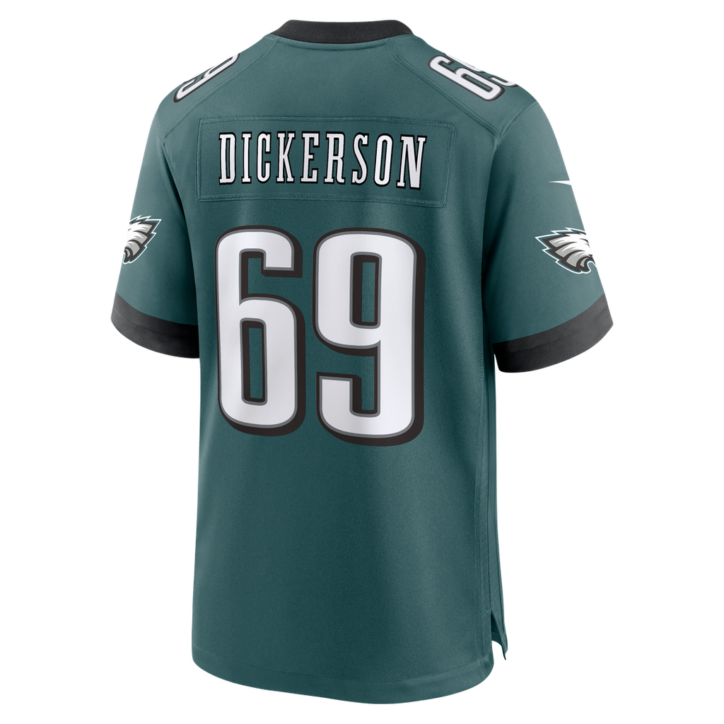 Philadelphia Eagles Landon Dickerson Nike Team Game Jersey - Midnight Green