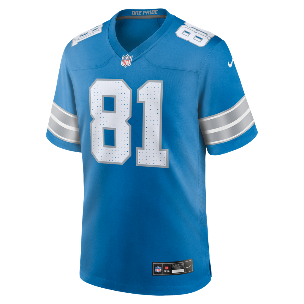Detroit Lions Calvin Johnson Nike Team Retired Game Jersey - Blue
