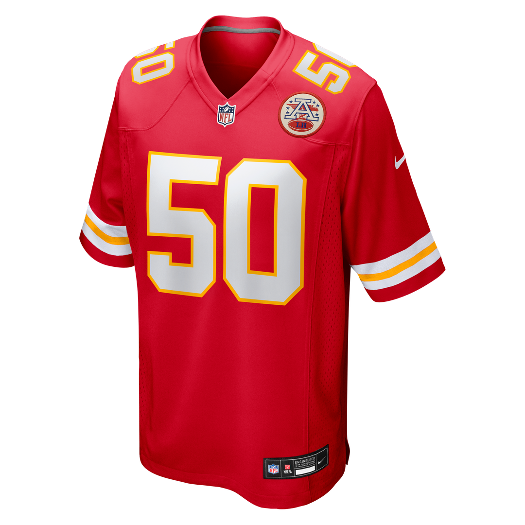 Kansas City Chiefs Brandon George Nike Team Game Jersey - Red