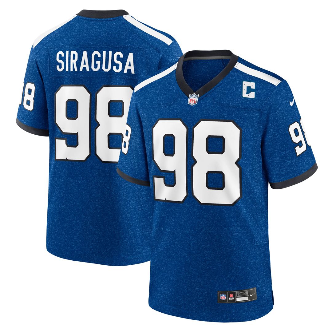 Indianapolis Colts Tony Siragusa Nike Game Retired Player Jersey - Royal