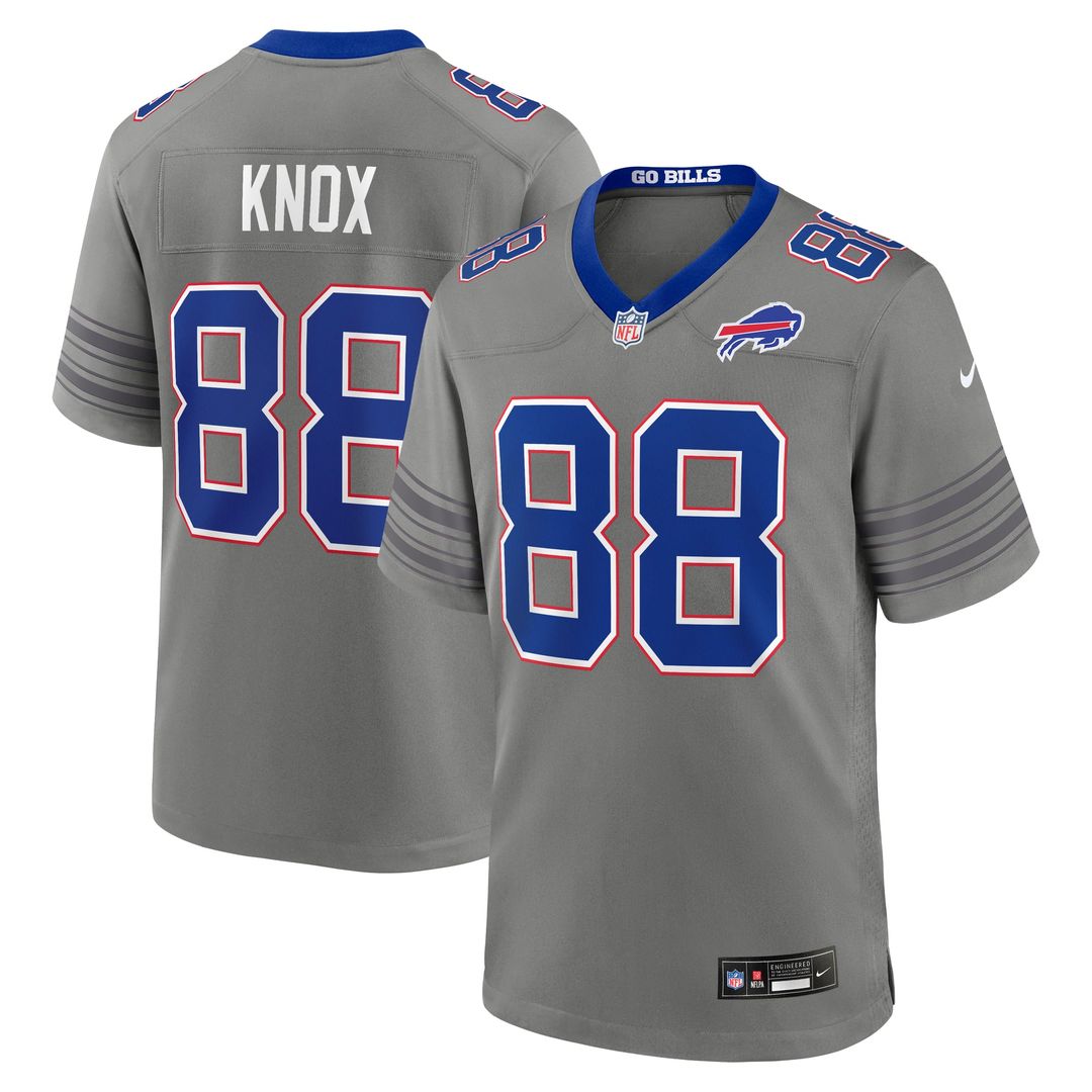 Buffalo Bills Dawson Knox Nike Nickel City Game Jersey - Gray