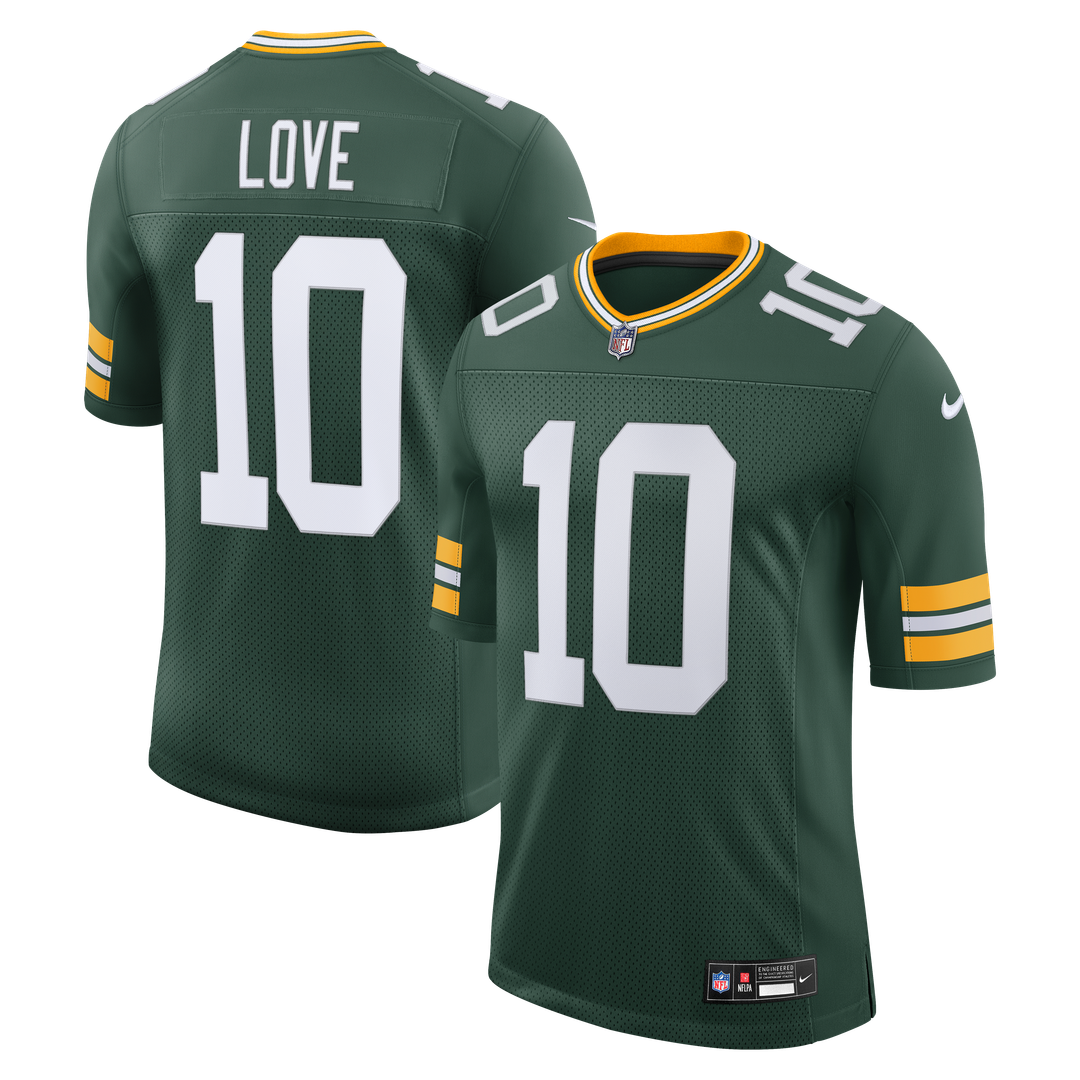 Green Bay Packers Jordan Love Nike Vapor Untouchable Stitched Limited Jersey - Green