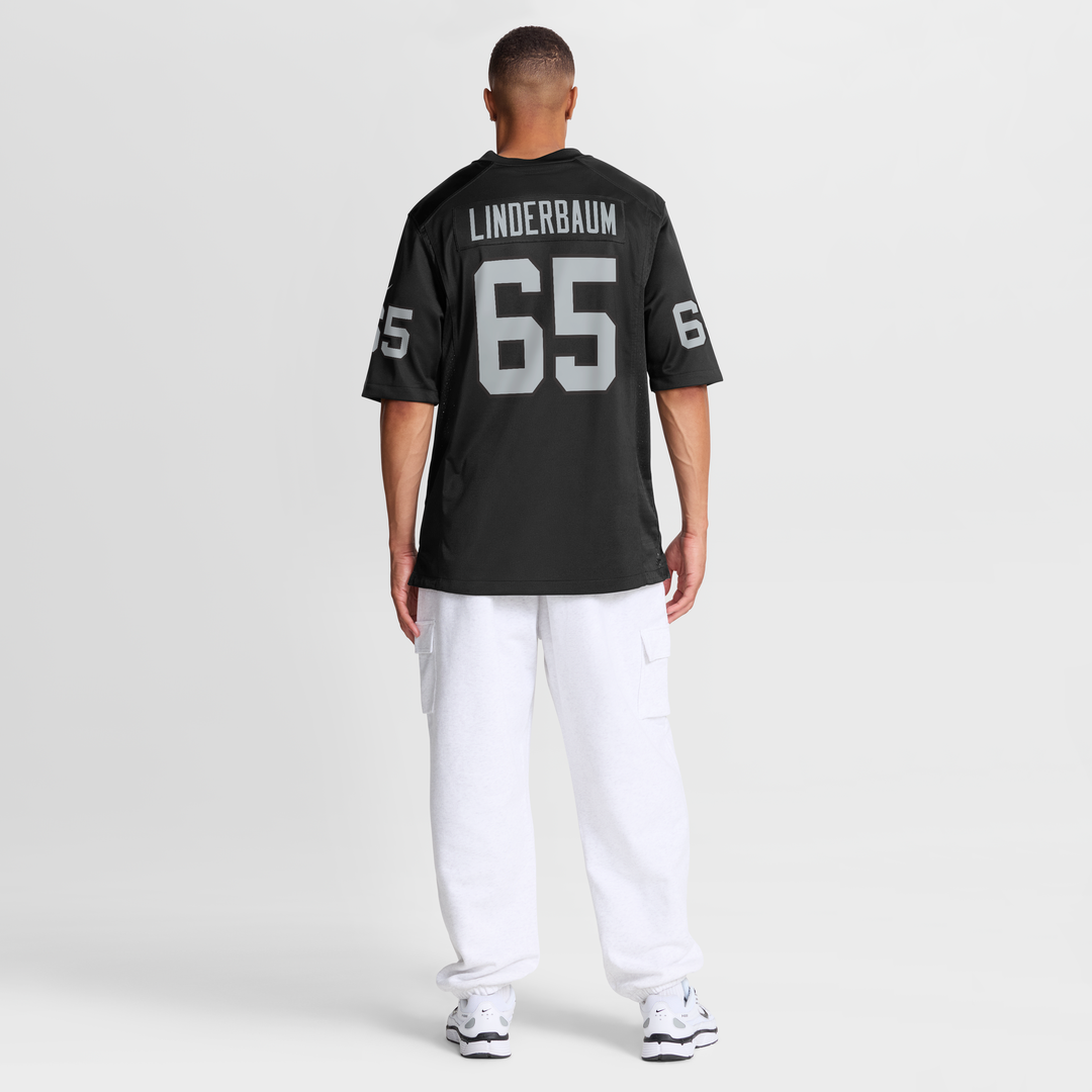 Las Vegas Raiders Tyler Linderbaum Nike Team Game Jersey - Black
