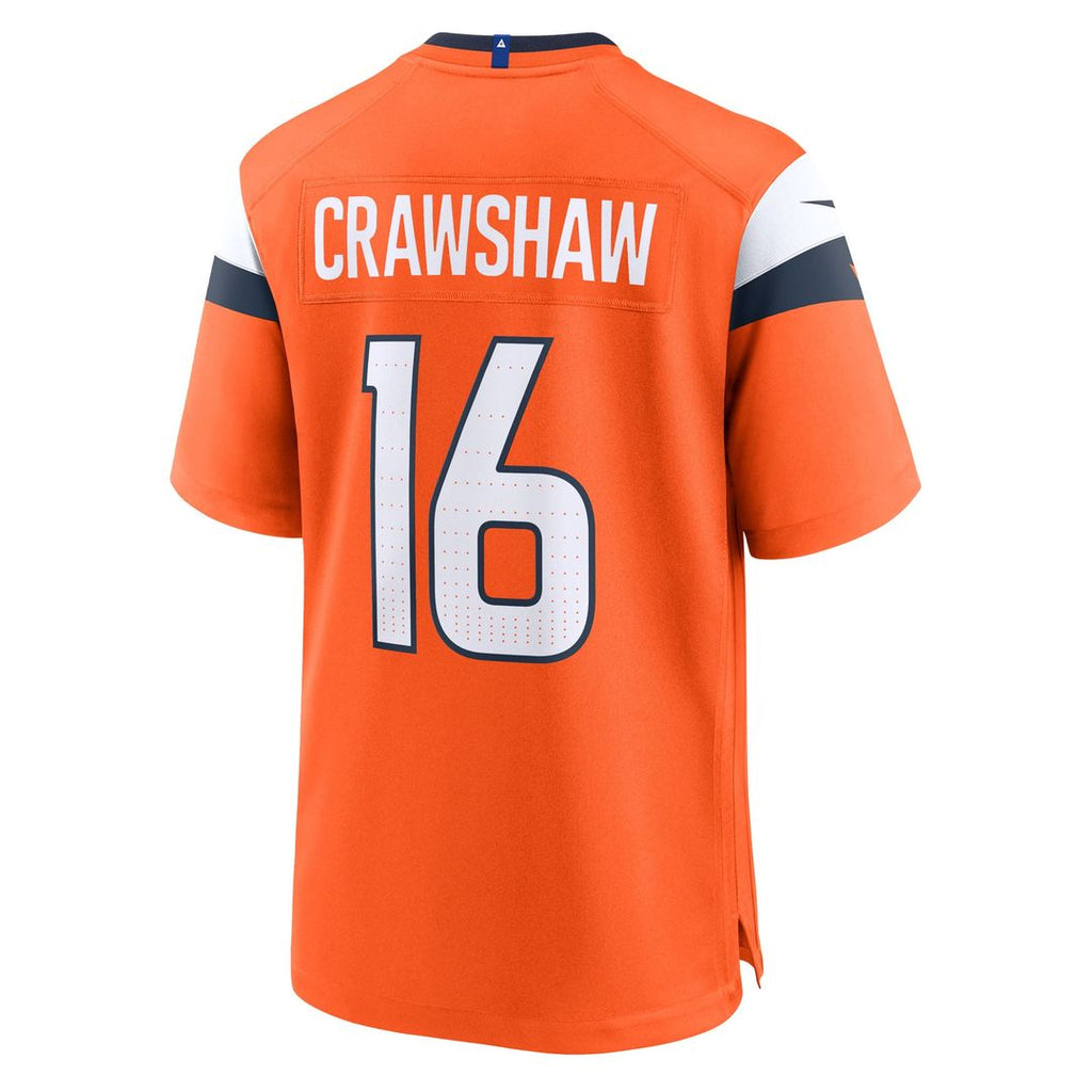 Denver Broncos Jeremy Crawshaw Nike Team Game Jersey - Orange