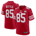 San Francisco 49ers George Kittle Nike 80th Anniversary Game Jersey - Scarlet