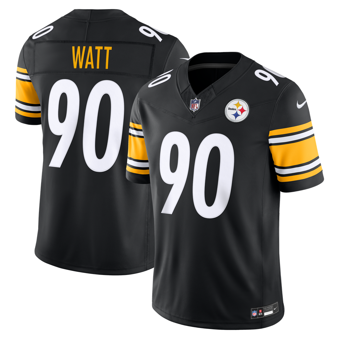 Pittsburgh Steelers T.J. Watt Nike Alternate Vapor F.U.S.E. Stitched Limited Jersey - Gold