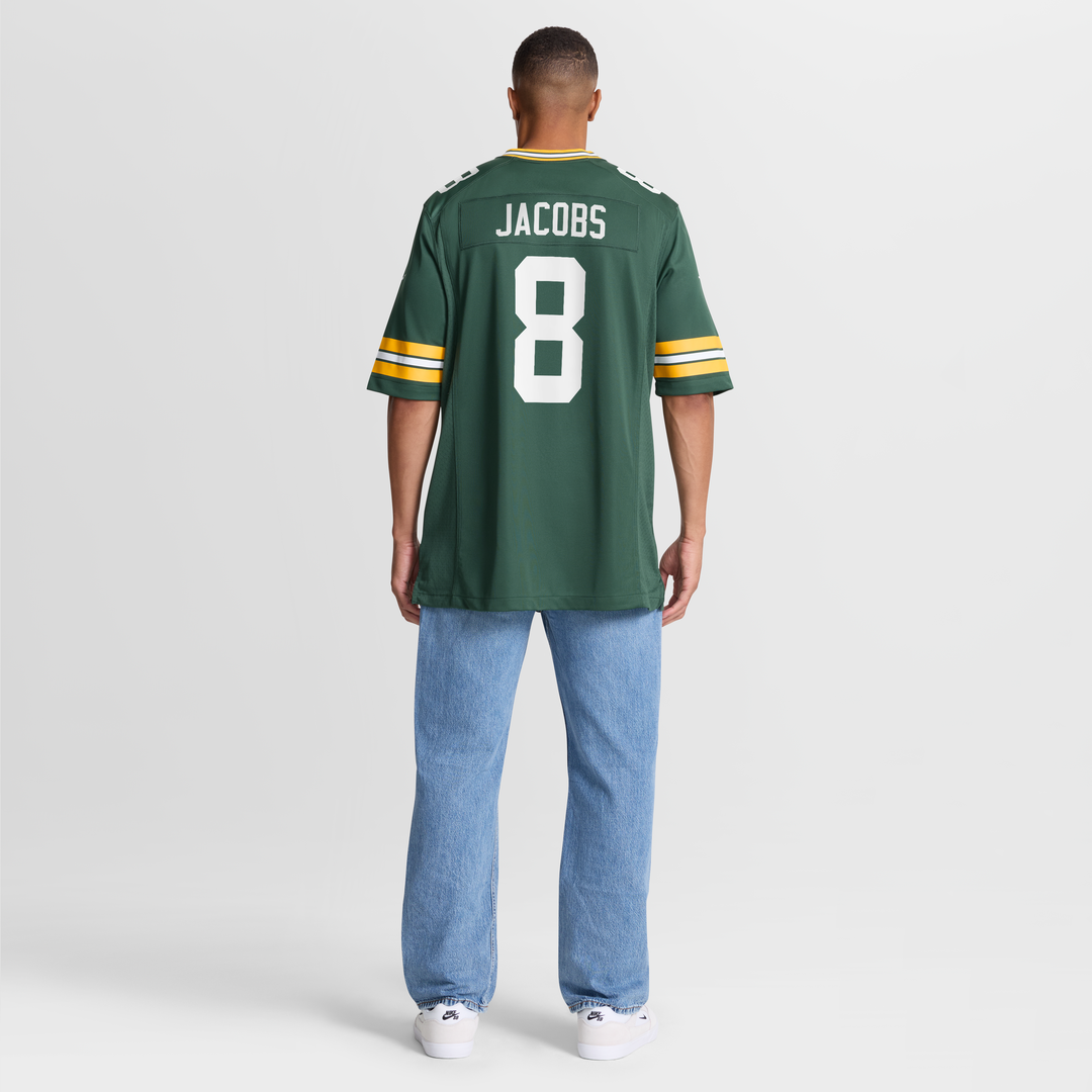 Green Bay Packers Josh Jacobs Nike Team Game Jersey - Green