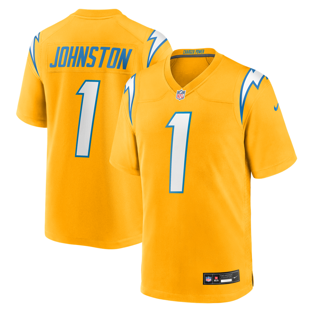 Los Angeles Chargers Quentin Johnston Nike Alternate Super Chargers Game Player Jersey - Navy