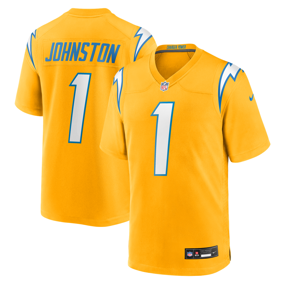 Los Angeles Chargers Quentin Johnston Nike Alternate Charger Power Game Player Jersey - Gold