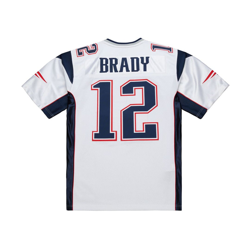 New England Patriots Tom Brady Mitchell & Ness Super Bowl XXXVI Authentic Throwback Jersey - Navy