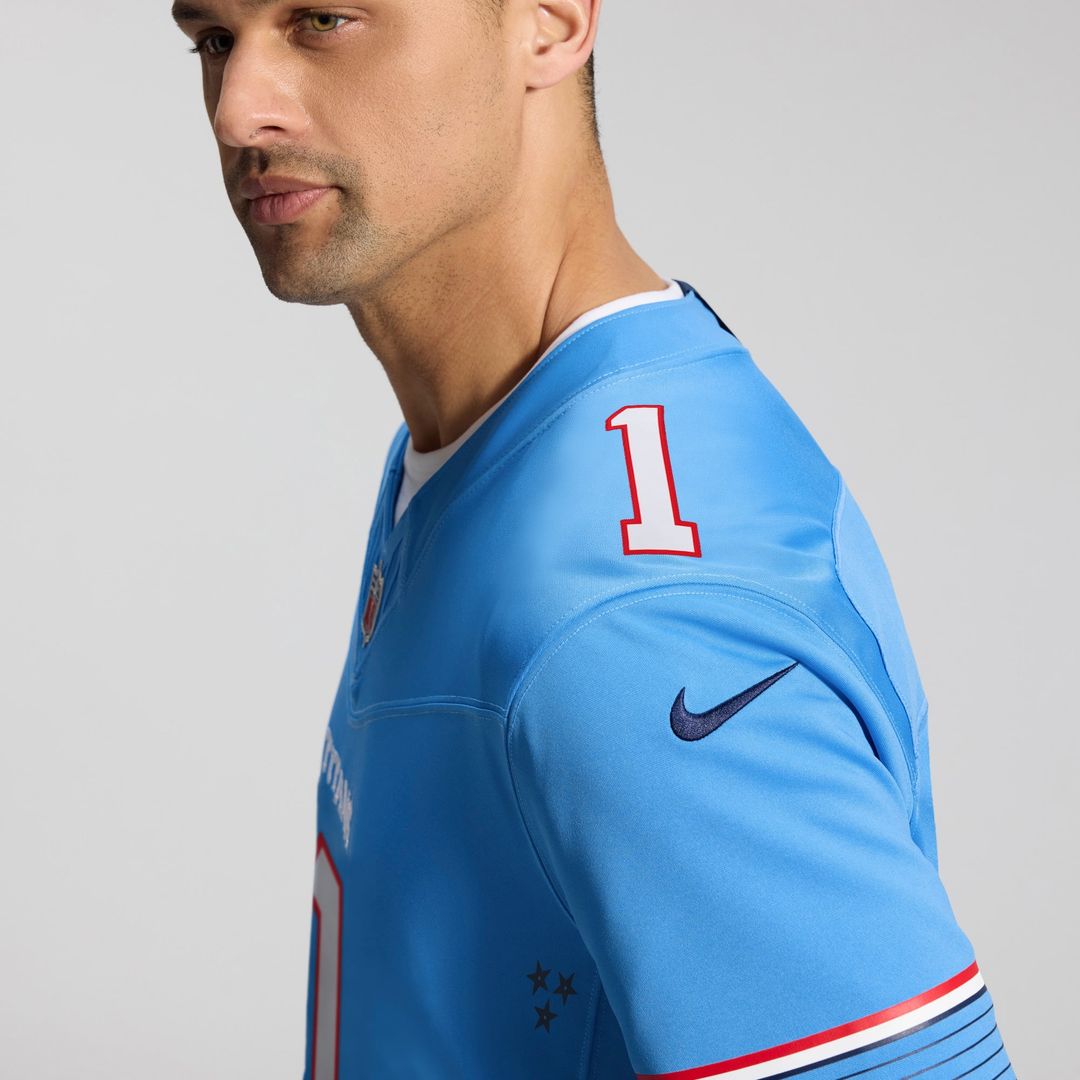 Tennessee Titans Cameron Ward Nike Team Vapor F.U.S.E. Stitched Limited Jersey - Light Blue