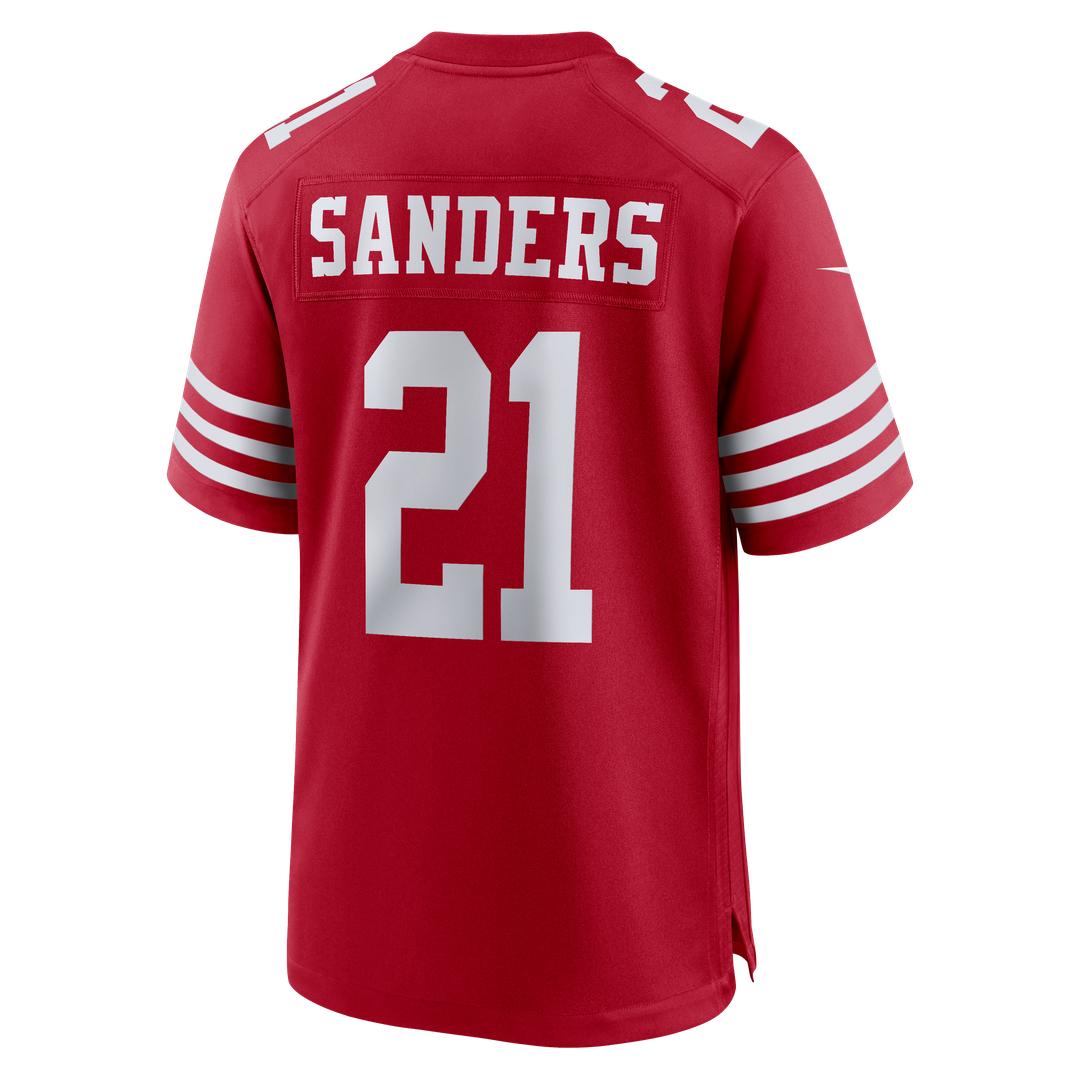 San Francisco 49ers Deion Sanders Nike Team Retired Player Game Jersey - Scarlet