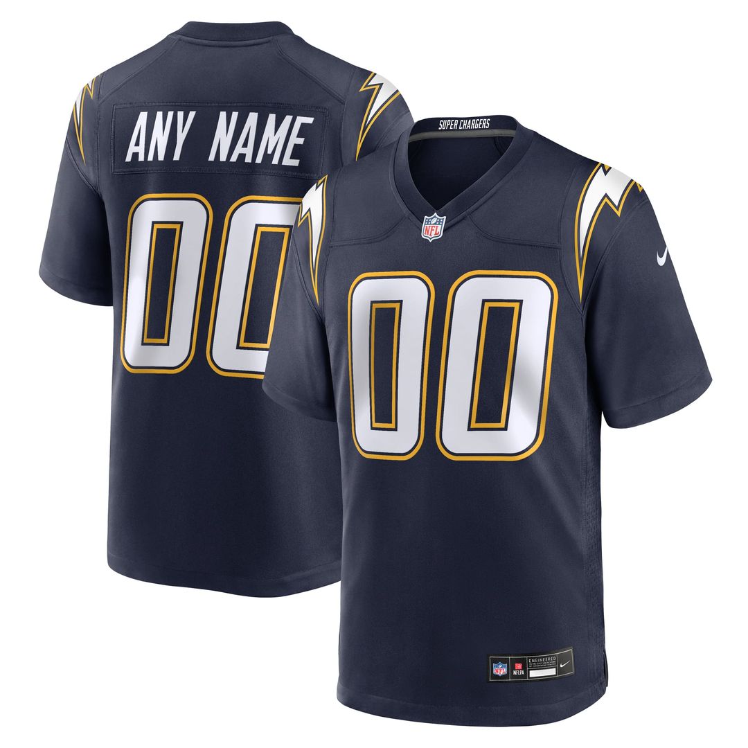 Los Angeles Chargers Nike Alternate Charger Power Game Custom Jersey - Gold