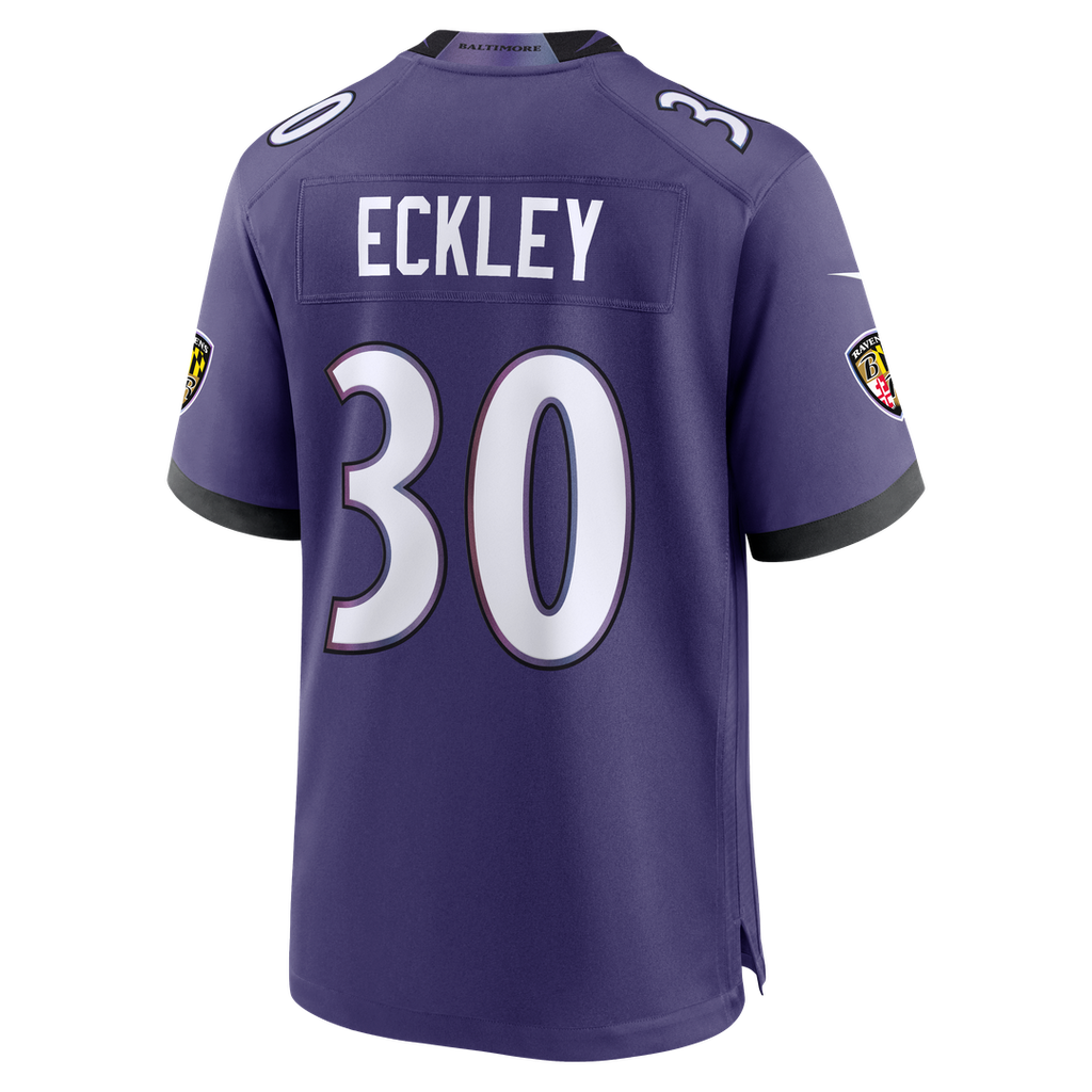 Baltimore Ravens Ryan Eckley Nike Team Game Jersey - Purple