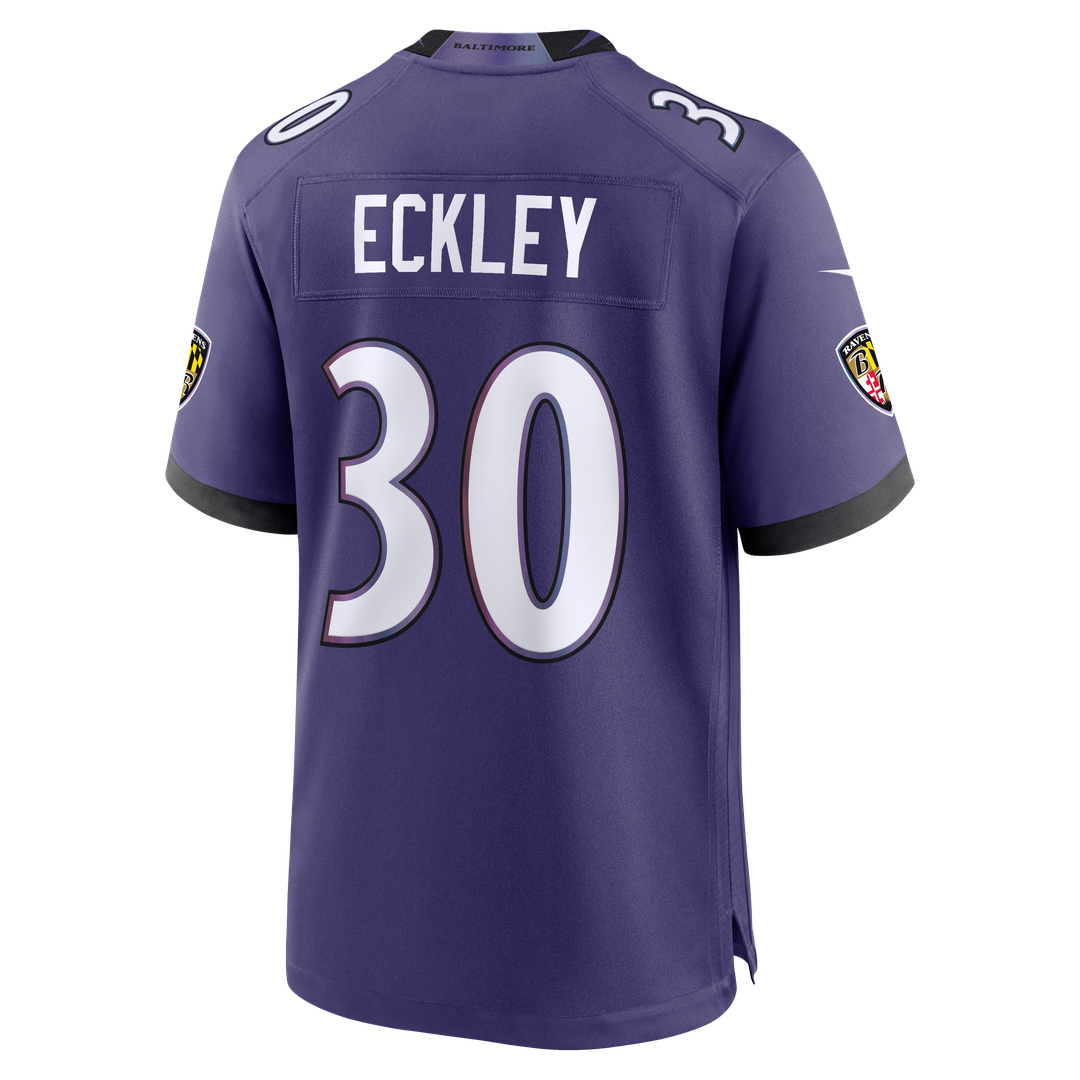 Baltimore Ravens Ryan Eckley Nike Team Game Jersey - Purple