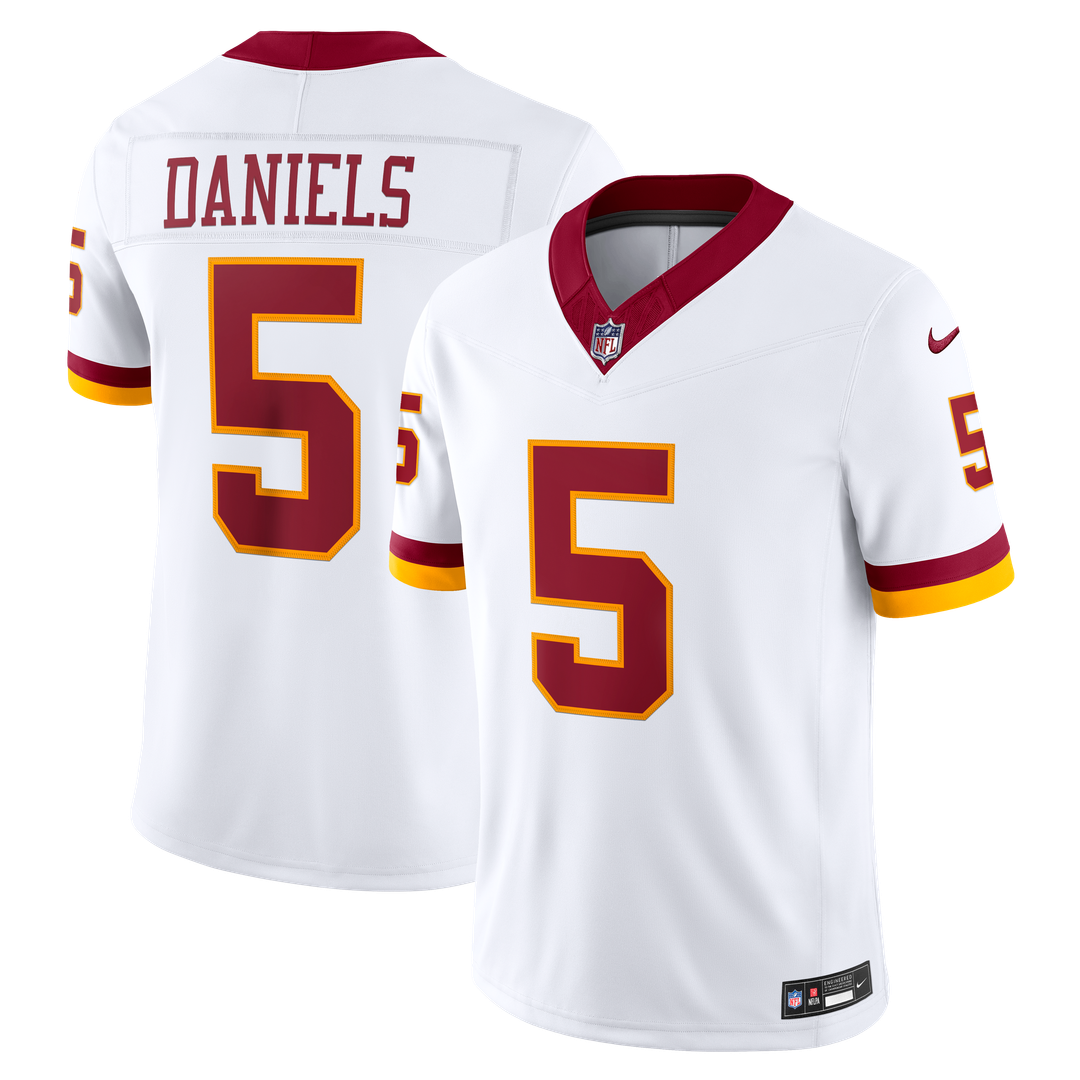 Washington Commanders Jayden Daniels Nike Vapor F.U.S.E. Stitched Limited Jersey - White