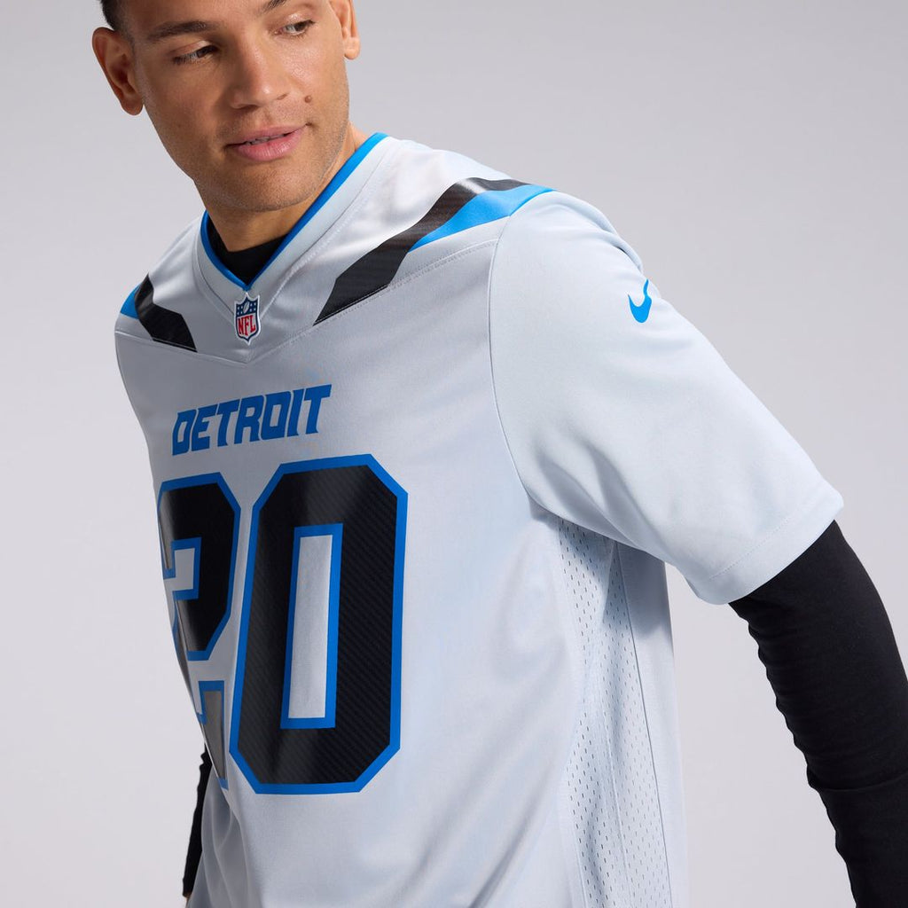 Detroit Lions Barry Sanders Nike 2026 Rivalries Collection Game Jersey - Silver