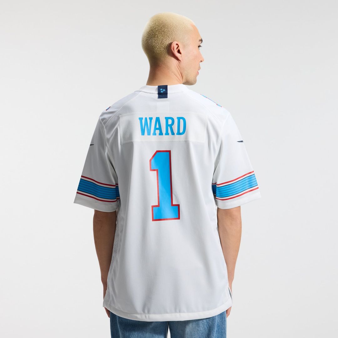 Tennessee Titans Cameron Ward Nike Game Jersey - Light Blue