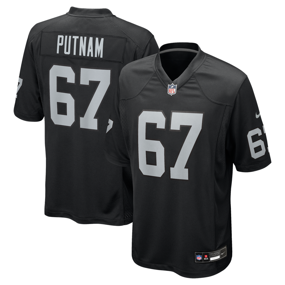 Las Vegas Raiders Will Putnam Nike Team Game Jersey - Black