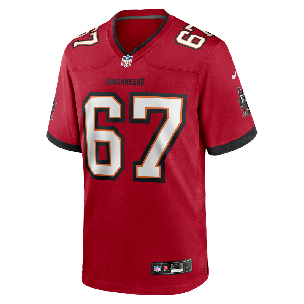 Tampa Bay Buccaneers Luke Goedeke Nike Game Player Jersey - Red