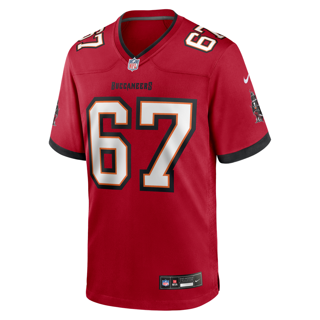 Tampa Bay Buccaneers Luke Goedeke Nike Game Player Jersey - Red