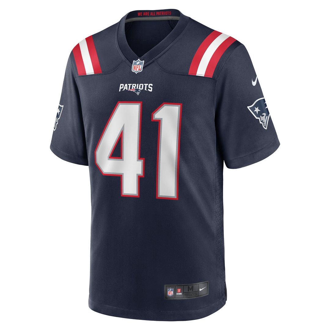 New England Patriots Brenden Schooler Nike Game Player Jersey - Navy