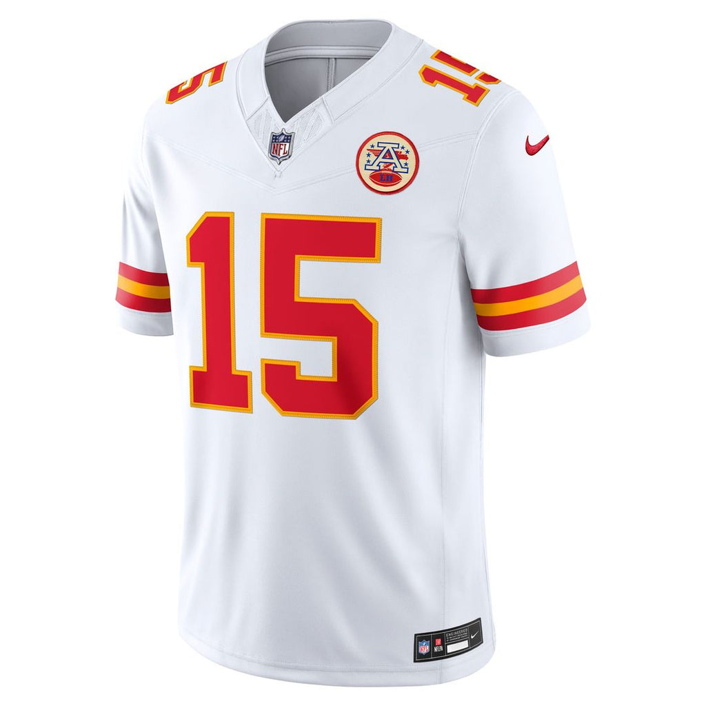 Kansas City Chiefs Patrick Mahomes Nike Vapor F.U.S.E. Stitched Limited Jersey - White