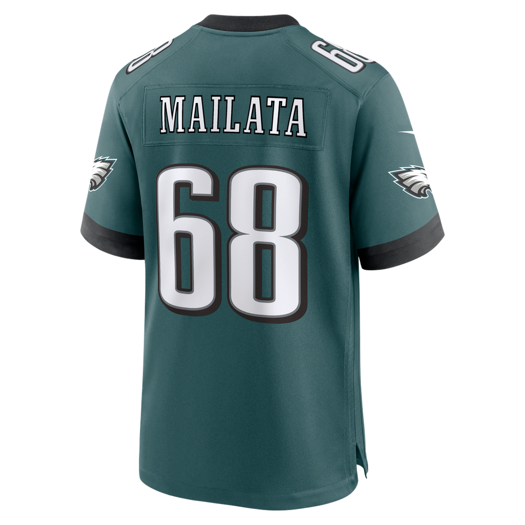 Philadelphia Eagles Jordan Mailata Nike Team Game Jersey - Midnight Green
