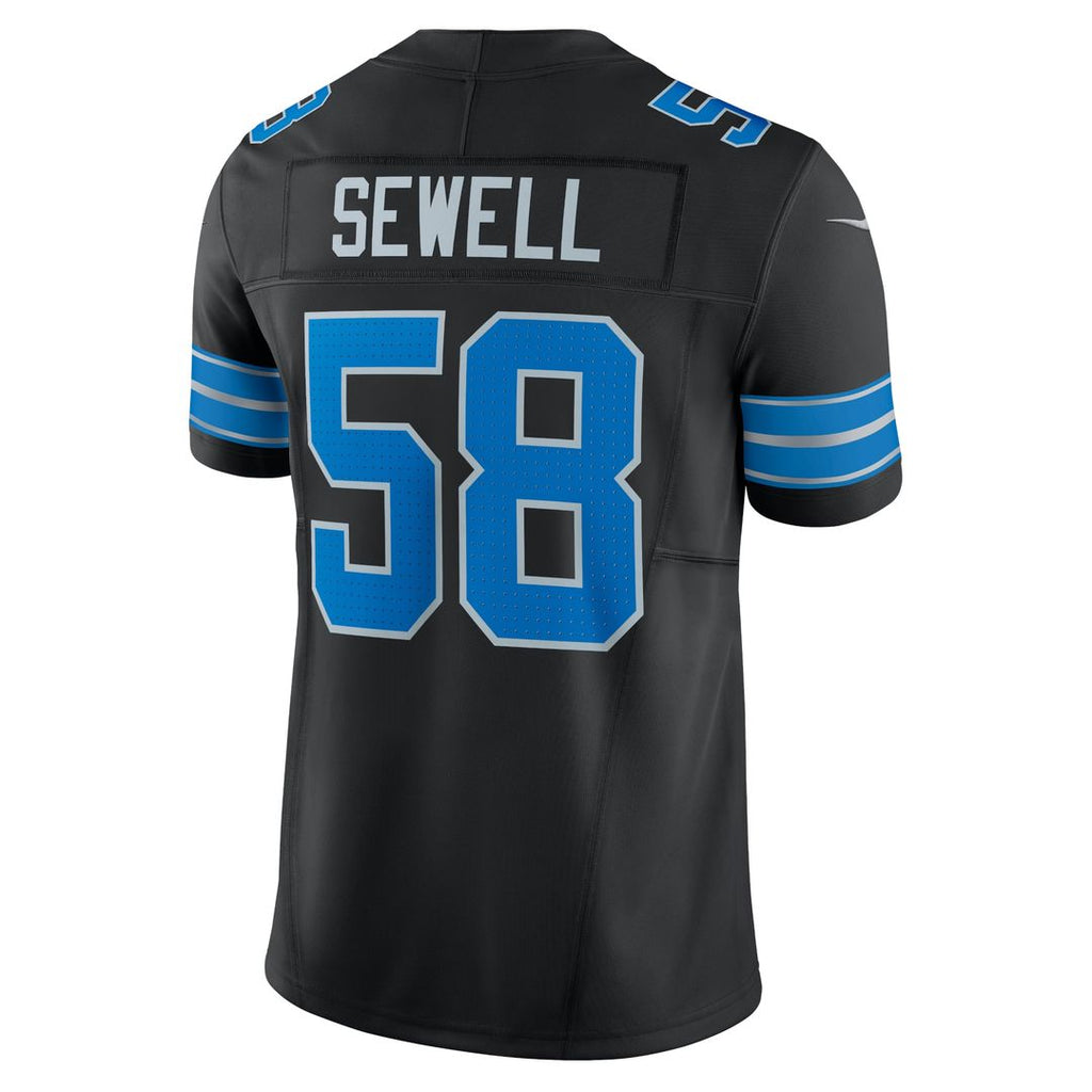 Detroit Lions Penei Sewell Nike Vapor F.U.S.E. Alternate Limited Jersey - Black