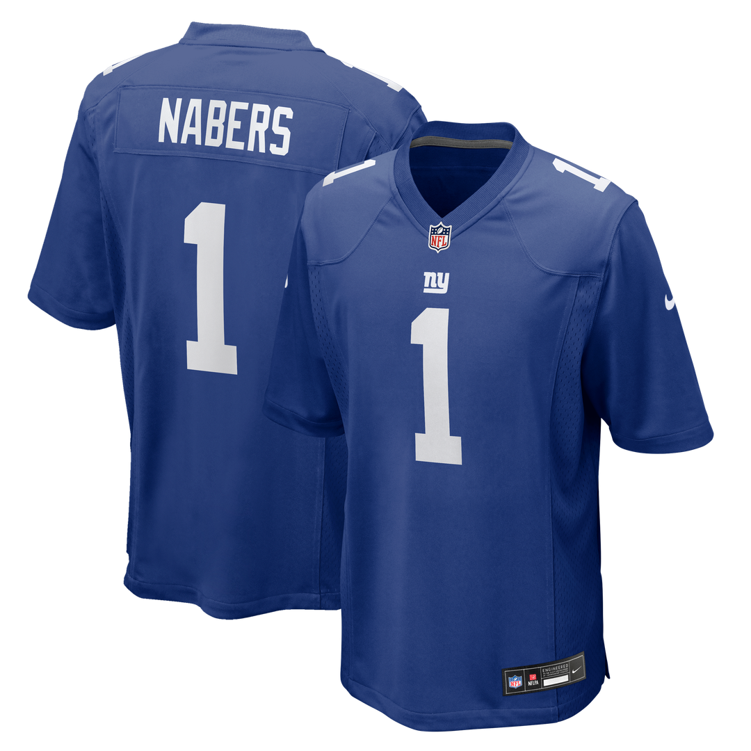 New York Giants Malik Nabers Nike Player Game Jersey - Royal
