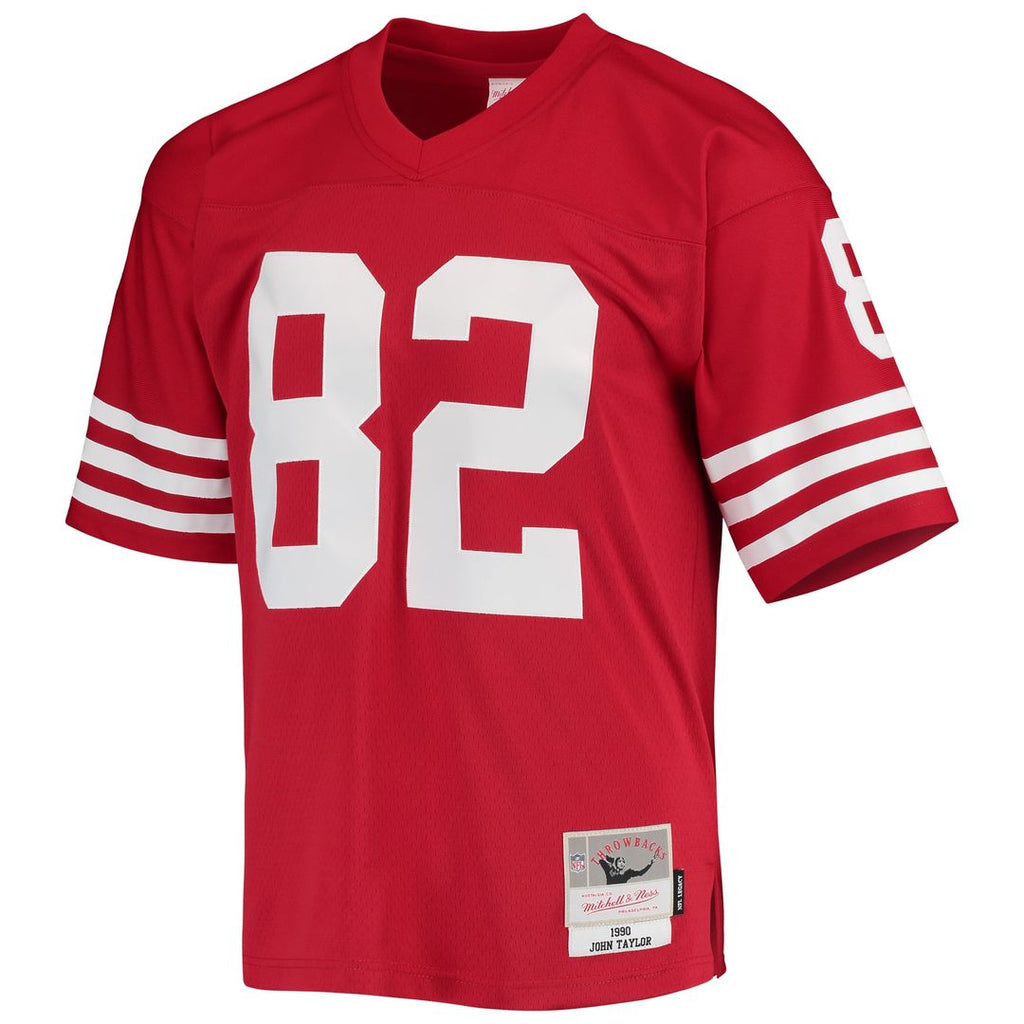 San Francisco 49ers John Taylor Mitchell & Ness Legacy Replica Jersey - Scarlet