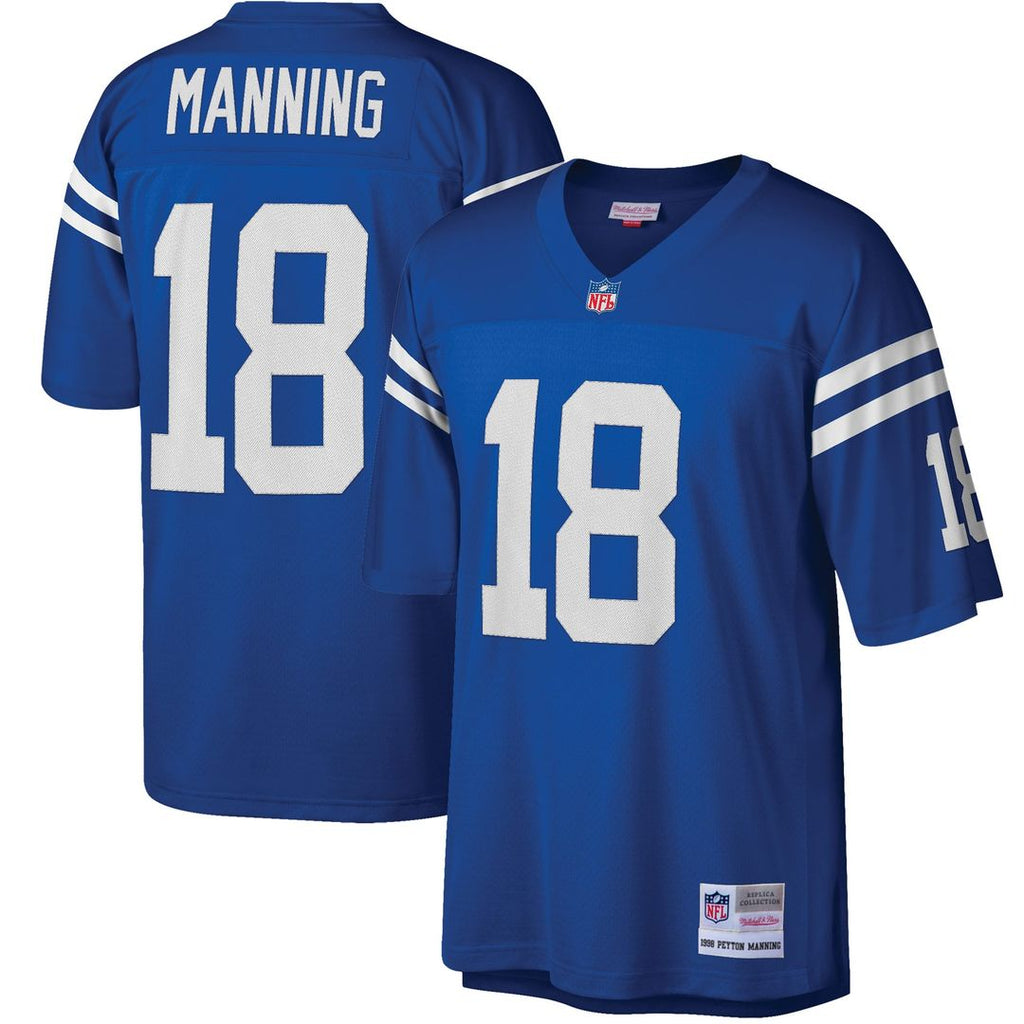 Indianapolis Colts Peyton Manning Mitchell & Ness Big & Tall 1998 Retired Player Replica Jersey - Royal