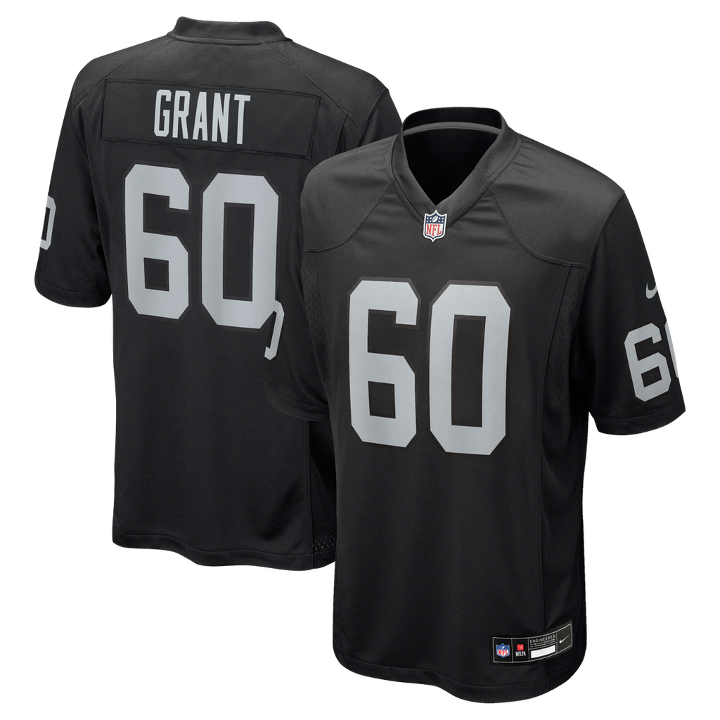 Las Vegas Raiders Charles Grant Nike Team Game Jersey - Black