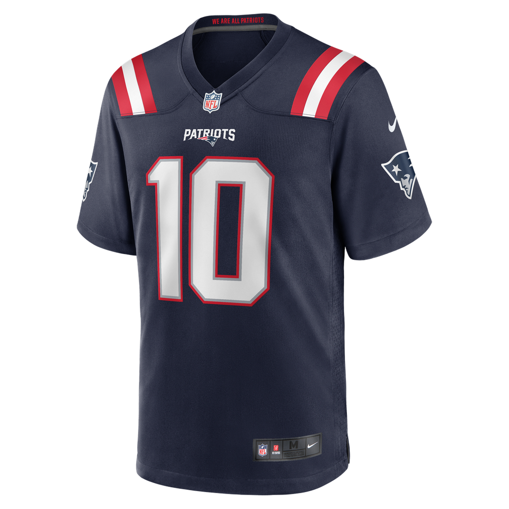 New England Patriots Drake Maye Nike Player Game Jersey - White