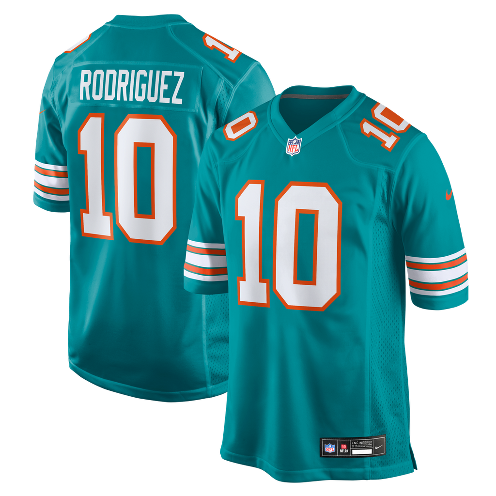 Miami Dolphins Jacob Rodriguez Nike Alternate Game Jersey - Aqua