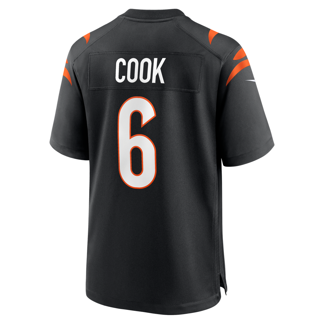 Cincinnati Bengals Bryan Cook Nike Team Game Jersey - Black