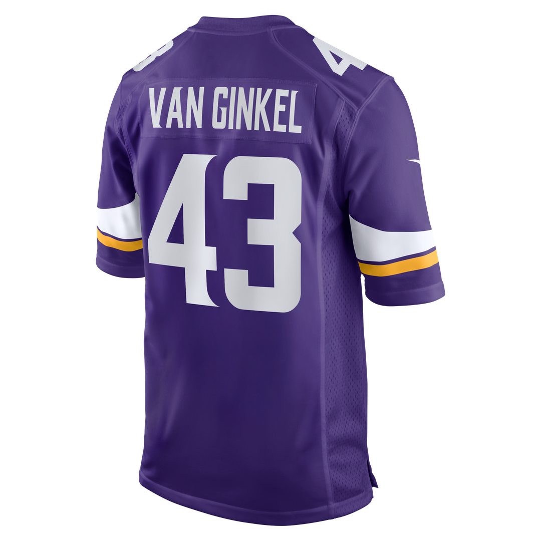 Minnesota Vikings Andrew Van Ginkel Nike Team Game Jersey - Purple