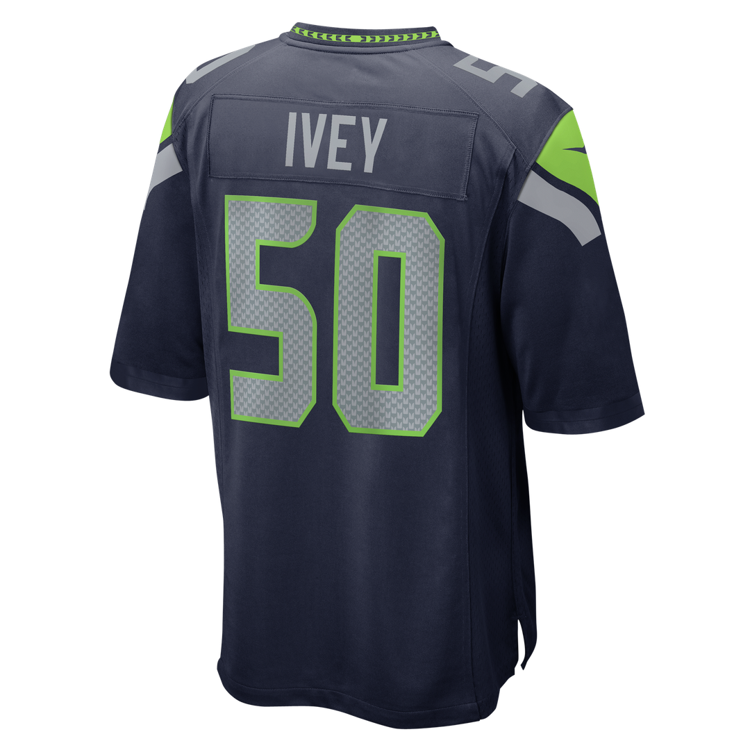 Seattle Seahawks Jared Ivey Nike Team Game Jersey - College Navy