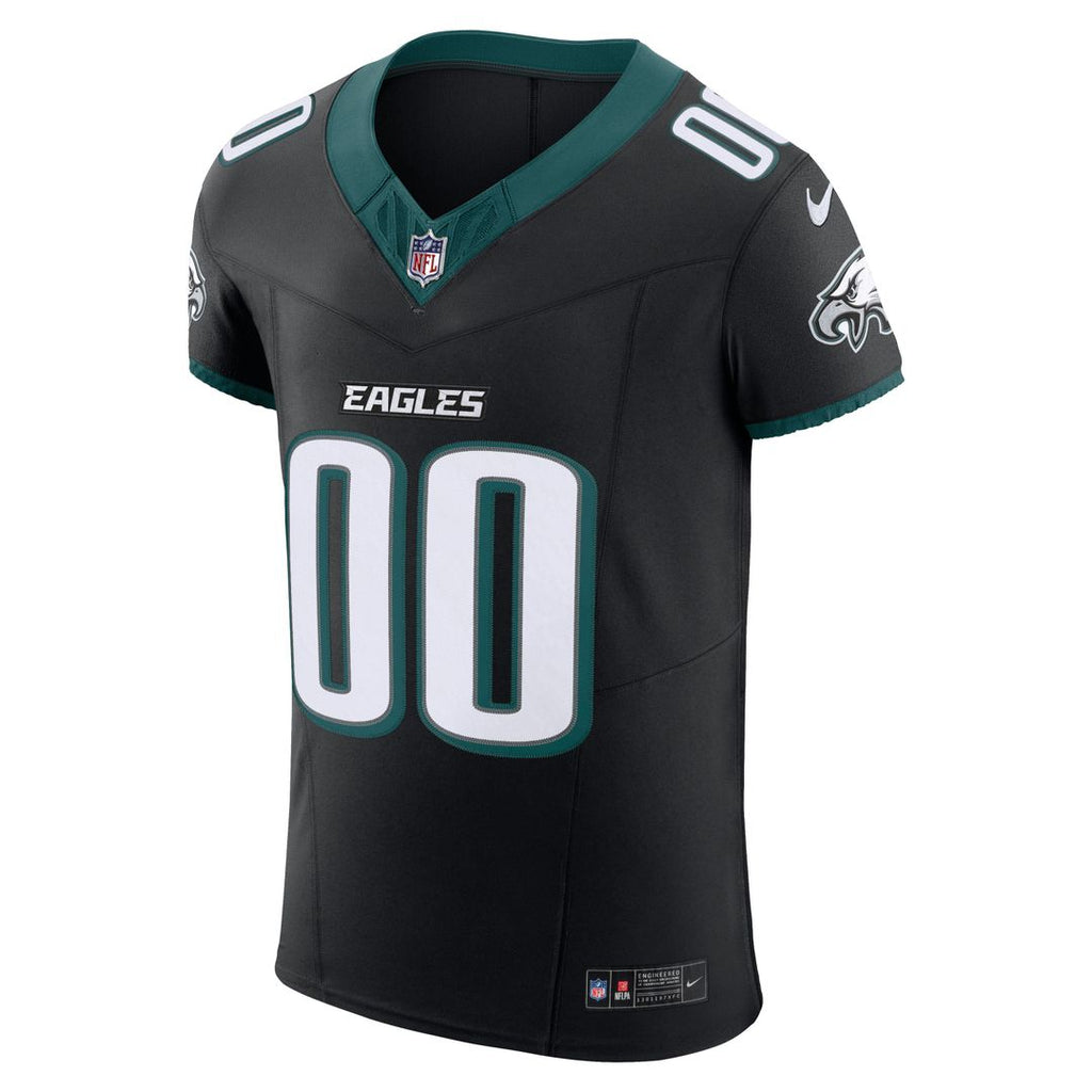 Philadelphia Eagles Nike Alternate Vapor F.U.S.E. Elite Custom Jersey - Black