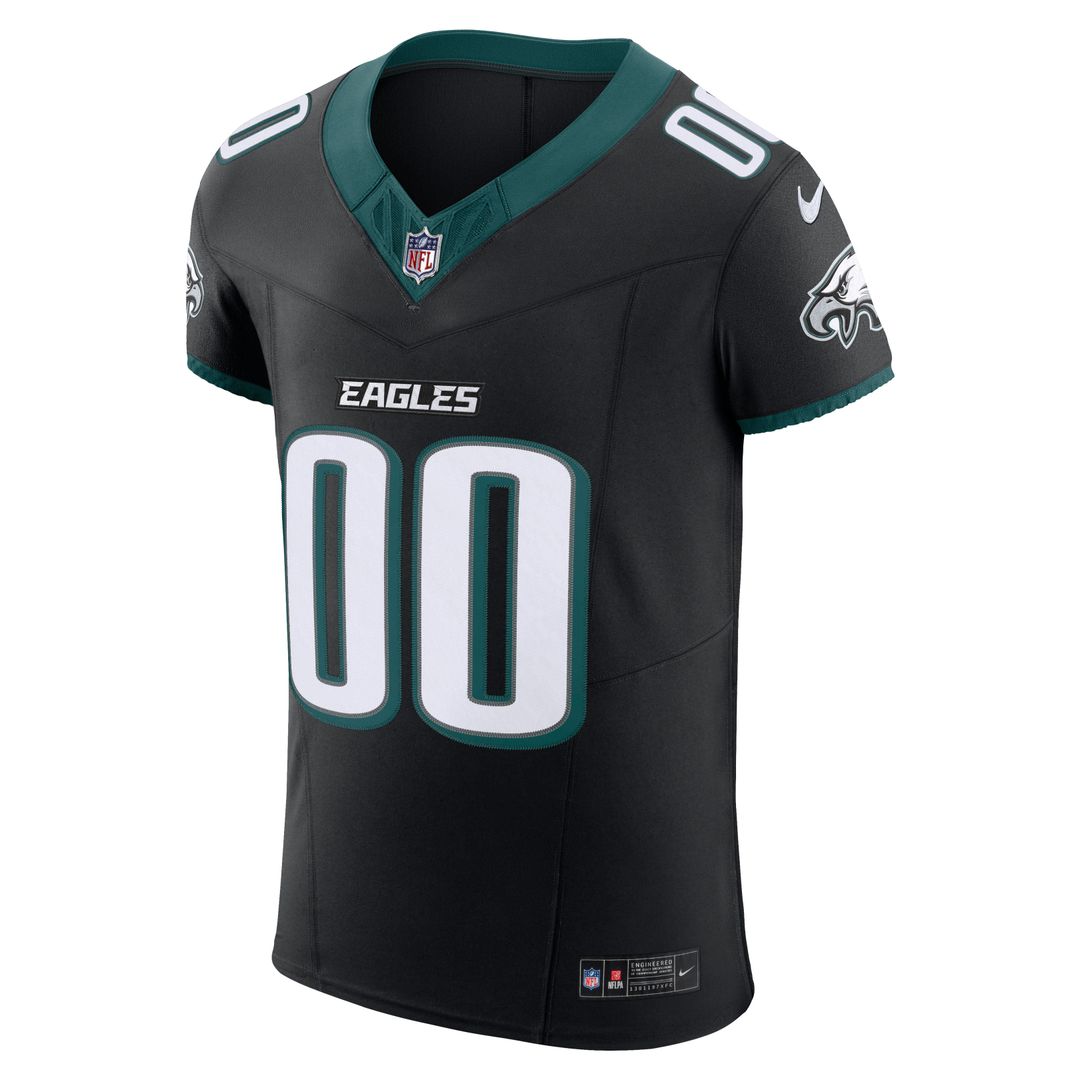Philadelphia Eagles Nike Alternate Vapor F.U.S.E. Elite Custom Jersey - Black