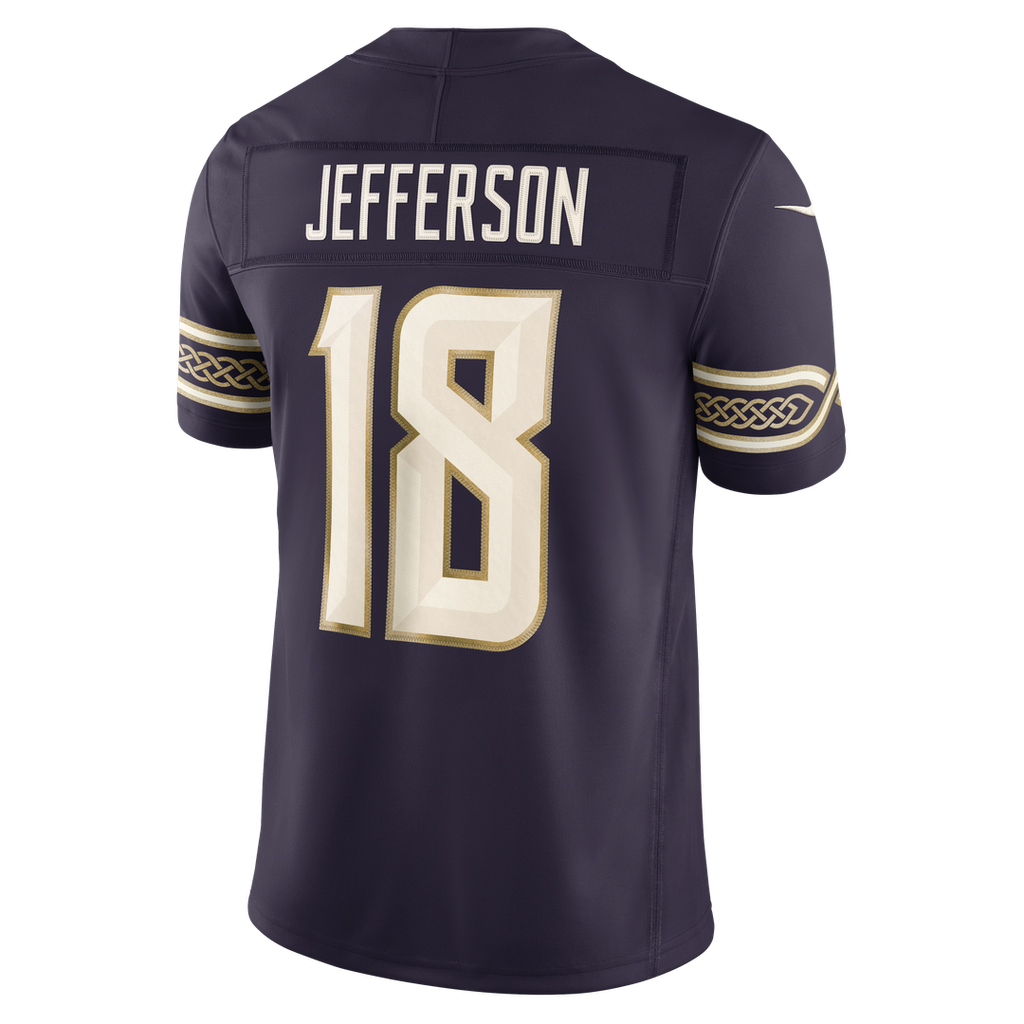 Minnesota Vikings Justin Jefferson Nike 2026 Rivalries Collection Stitched Limited Jersey - Purple