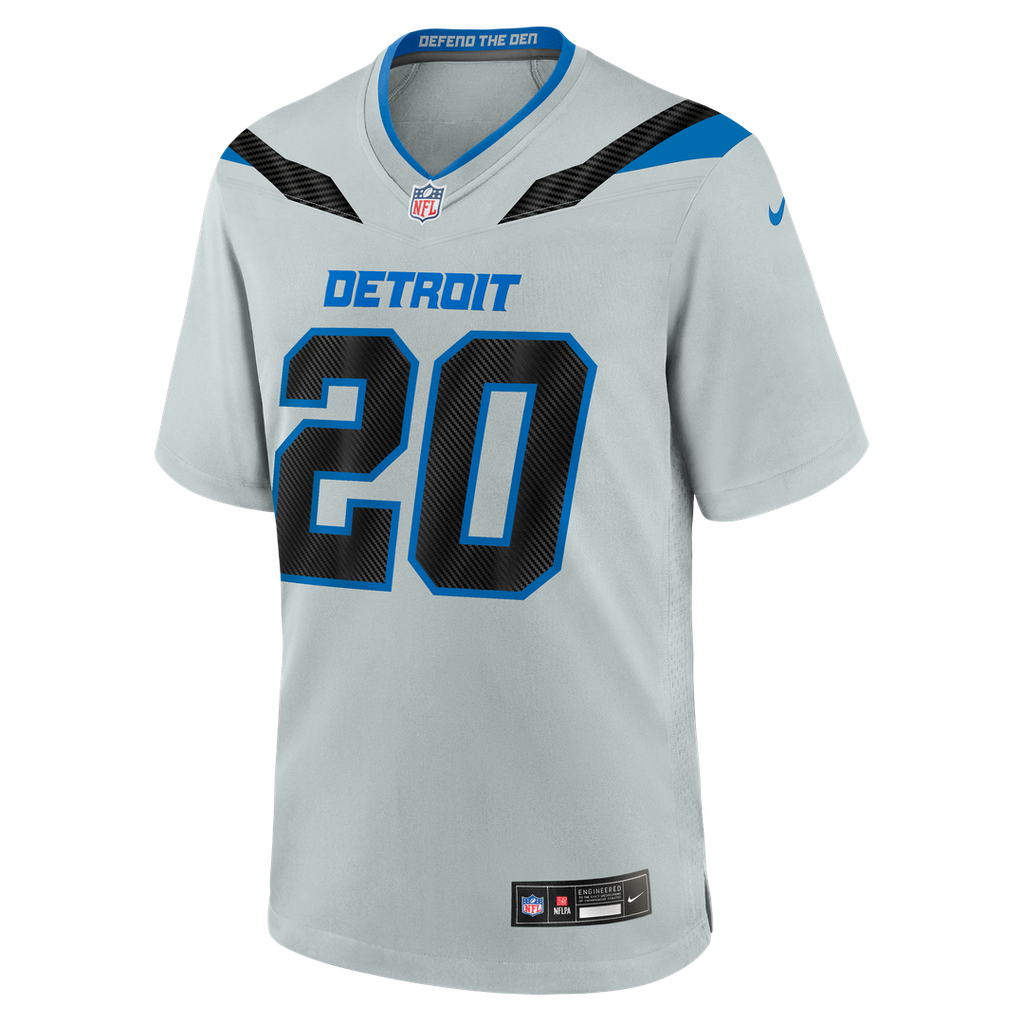 Detroit Lions Barry Sanders Nike 2026 Rivalries Collection Game Jersey - Silver