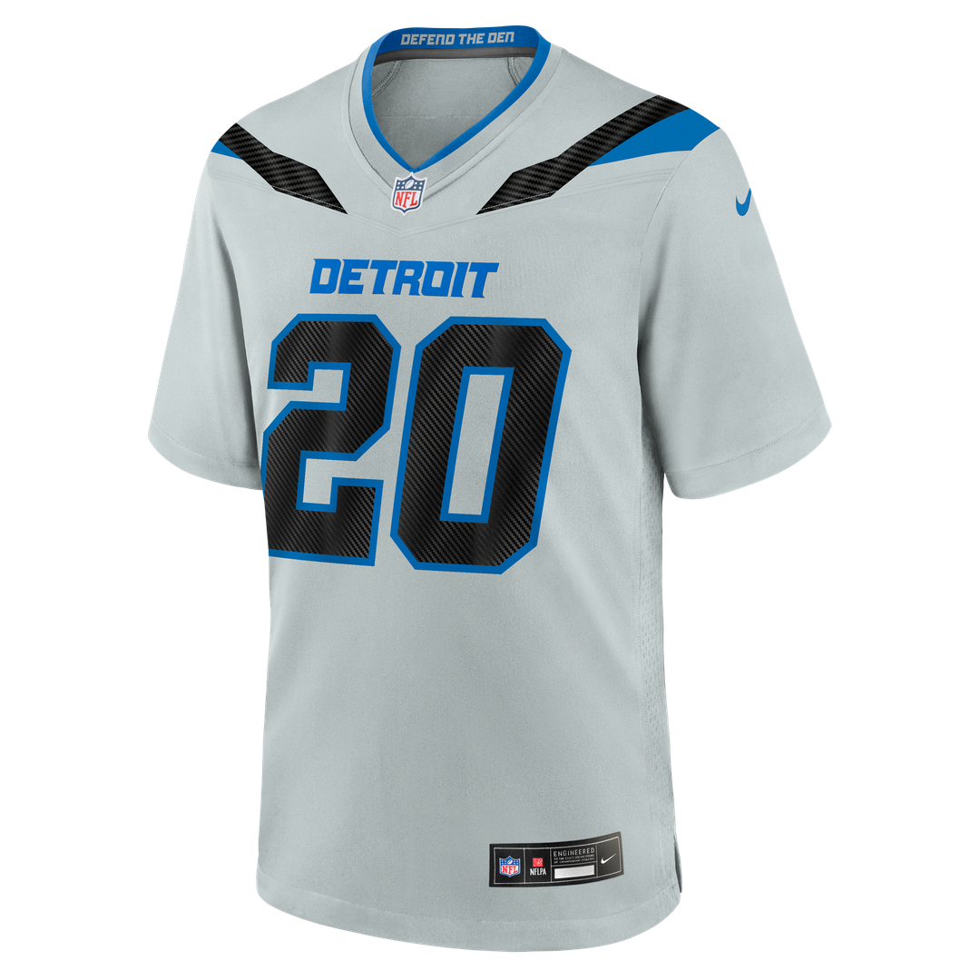 Detroit Lions Barry Sanders Nike 2026 Rivalries Collection Game Jersey - Silver