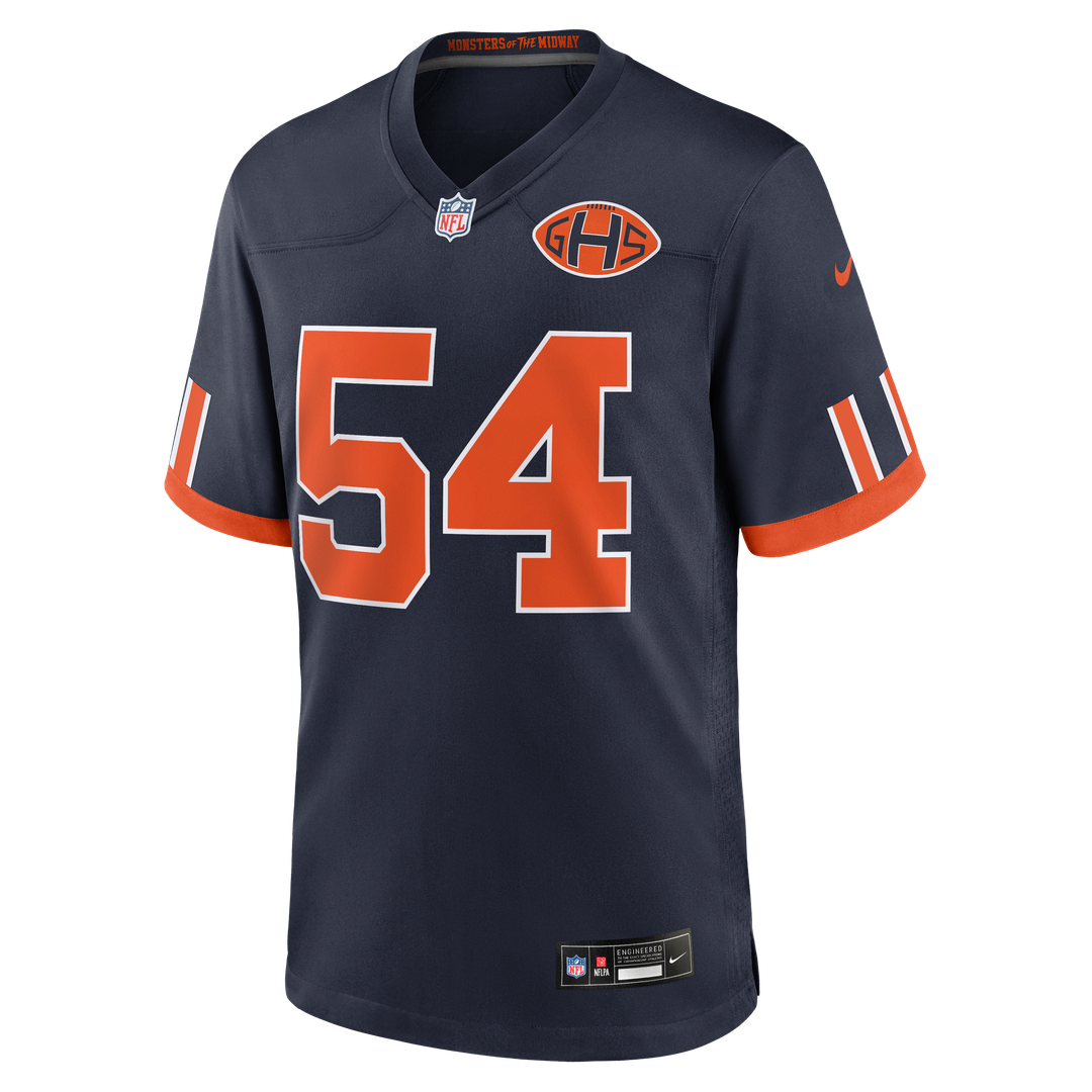 Chicago Bears Brian Urlacher Nike 2026 Rivalries Collection Game Jersey - Navy
