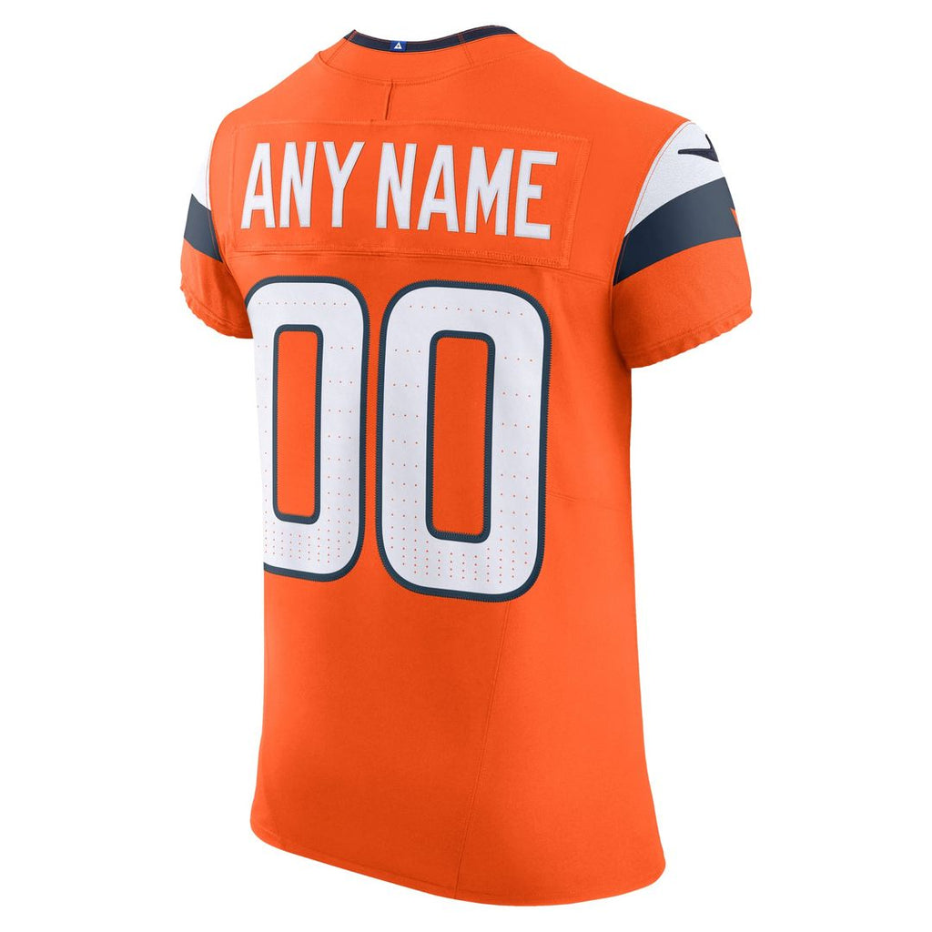 Denver Broncos Nike Team Vapor F.U.S.E. Elite Custom Jersey - Orange
