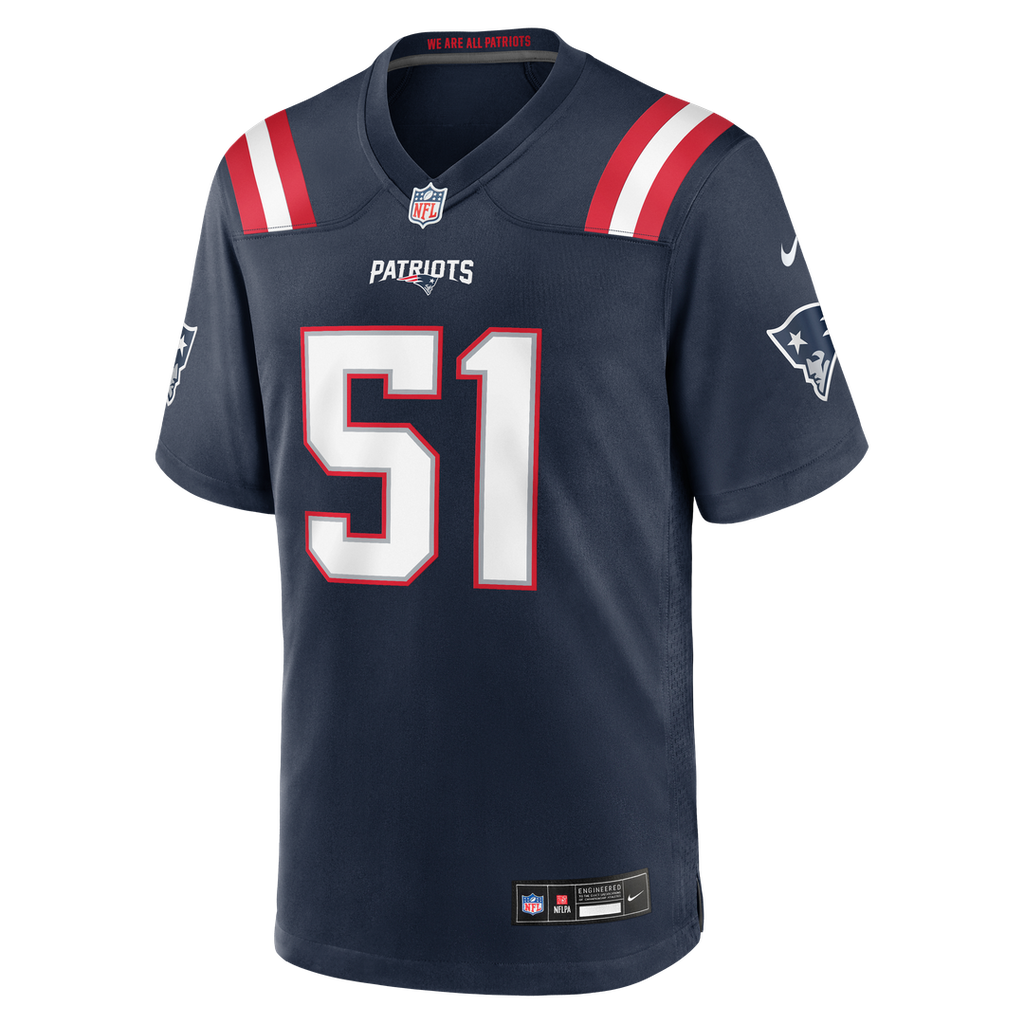 New England Patriots James Hudson Nike Team Game Jersey - Navy