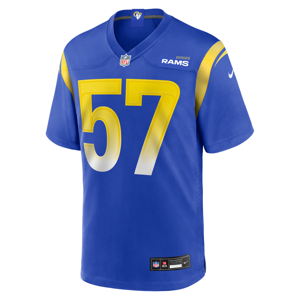 Los Angeles Rams Ty Hamilton Nike Team Game Jersey - Royal