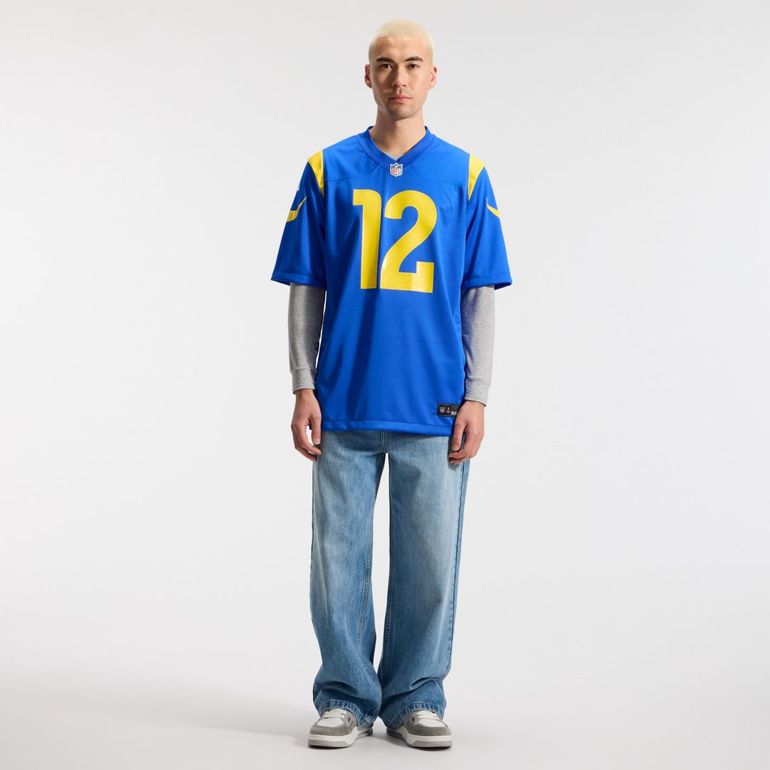 Los Angeles Rams Puka Nacua Nike White Game Player Jersey - White