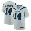 Detroit Lions Amon-Ra St. Brown Nike 2026 Rivalries Collection Game Jersey - Silver