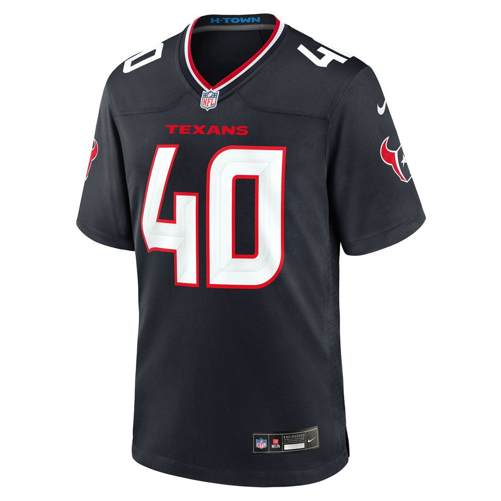 Houston Texans Austin Brinkman Nike Team Game Jersey - Navy